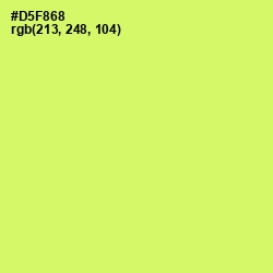 #D5F868 - Sulu Color Image