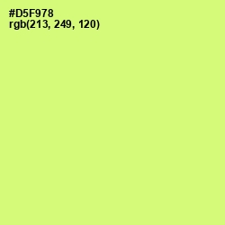 #D5F978 - Sulu Color Image