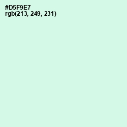 #D5F9E7 - Granny Apple Color Image