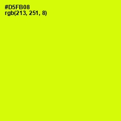 #D5FB08 - Chartreuse Yellow Color Image