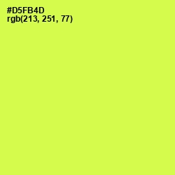 #D5FB4D - Starship Color Image