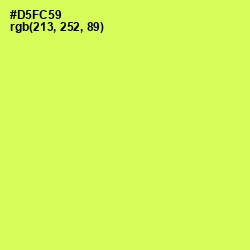 #D5FC59 - Canary Color Image