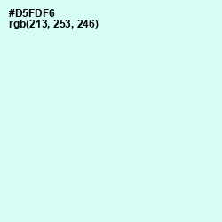 #D5FDF6 - Foam Color Image