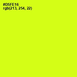 #D5FE16 - Electric Lime Color Image