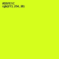 #D5FE1C - Electric Lime Color Image