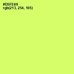 #D5FE69 - Sulu Color Image