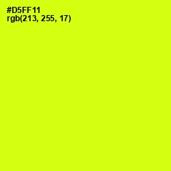 #D5FF11 - Electric Lime Color Image