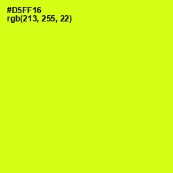 #D5FF16 - Electric Lime Color Image