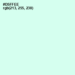 #D5FFEE - Granny Apple Color Image