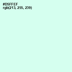 #D5FFEF - Granny Apple Color Image