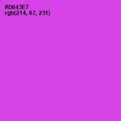 #D643E7 - Fuchsia Pink Color Image