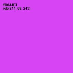 #D644F3 - Heliotrope Color Image