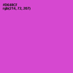 #D648CF - Fuchsia Pink Color Image