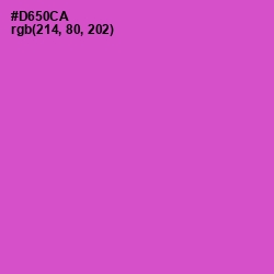 #D650CA - Fuchsia Pink Color Image