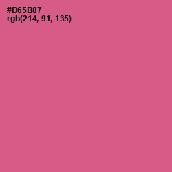 #D65B87 - Mulberry Color Image