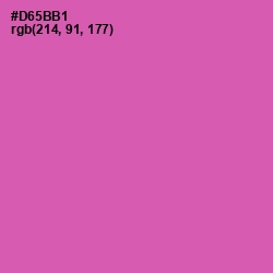 #D65BB1 - Hopbush Color Image