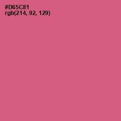 #D65C81 - Mulberry Color Image