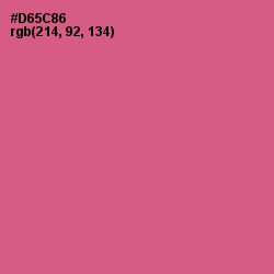 #D65C86 - Mulberry Color Image