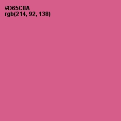 #D65C8A - Mulberry Color Image