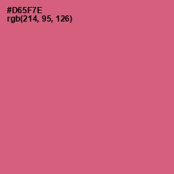 #D65F7E - Cranberry Color Image