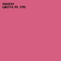 #D65F81 - Mulberry Color Image
