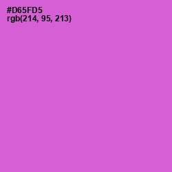 #D65FD5 - Fuchsia Pink Color Image