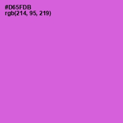 #D65FDB - Fuchsia Pink Color Image
