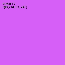 #D65FF7 - Heliotrope Color Image