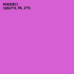 #D660D3 - Orchid Color Image