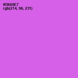 #D660E7 - Heliotrope Color Image