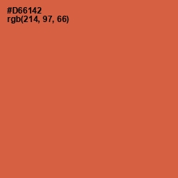 #D66142 - Red Damask Color Image