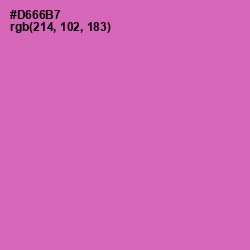 #D666B7 - Hopbush Color Image