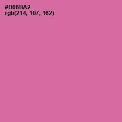 #D66BA2 - Hopbush Color Image