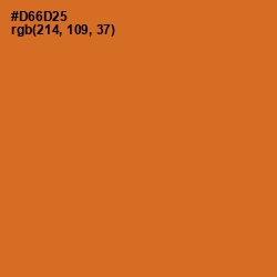 #D66D25 - Ochre Color Image