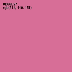 #D66E97 - Charm Color Image