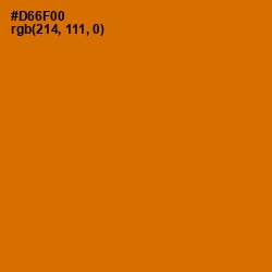 #D66F00 - Bamboo Color Image