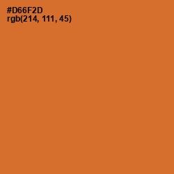 #D66F2D - Ochre Color Image