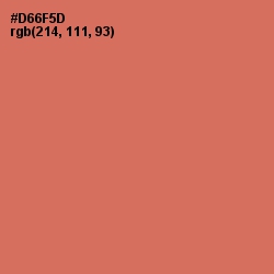 #D66F5D - Raw Sienna Color Image