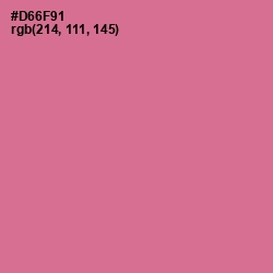 #D66F91 - Charm Color Image