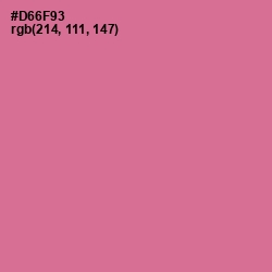 #D66F93 - Charm Color Image