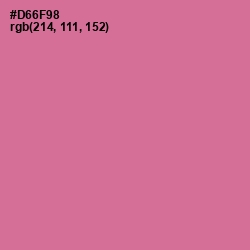 #D66F98 - Charm Color Image