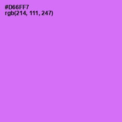 #D66FF7 - Heliotrope Color Image