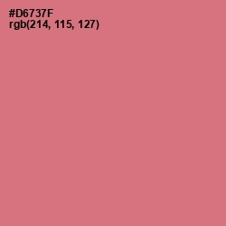 #D6737F - Contessa Color Image