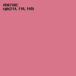 #D6748C - Charm Color Image
