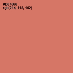 #D67666 - Japonica Color Image
