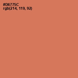 #D6775C - Raw Sienna Color Image