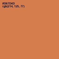 #D67D4D - Raw Sienna Color Image