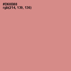 #D68B88 - My Pink Color Image