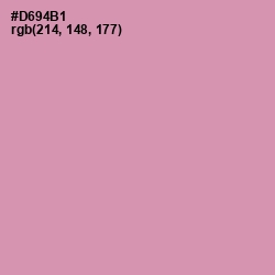 #D694B1 - Careys Pink Color Image