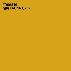 #D6A319 - Galliano Color Image